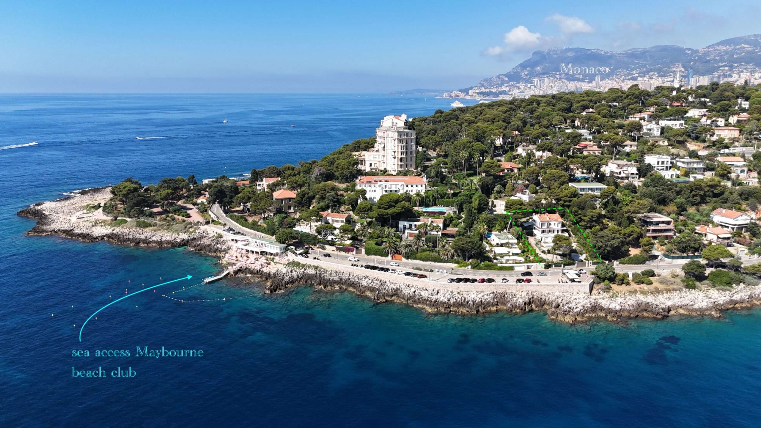 Sea Access. Cap Martin Monaco